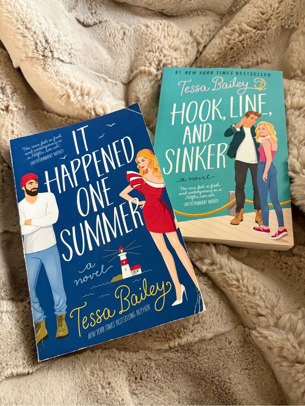 TESSA BAILEY It happened one summer & Hook line and sinker book set
